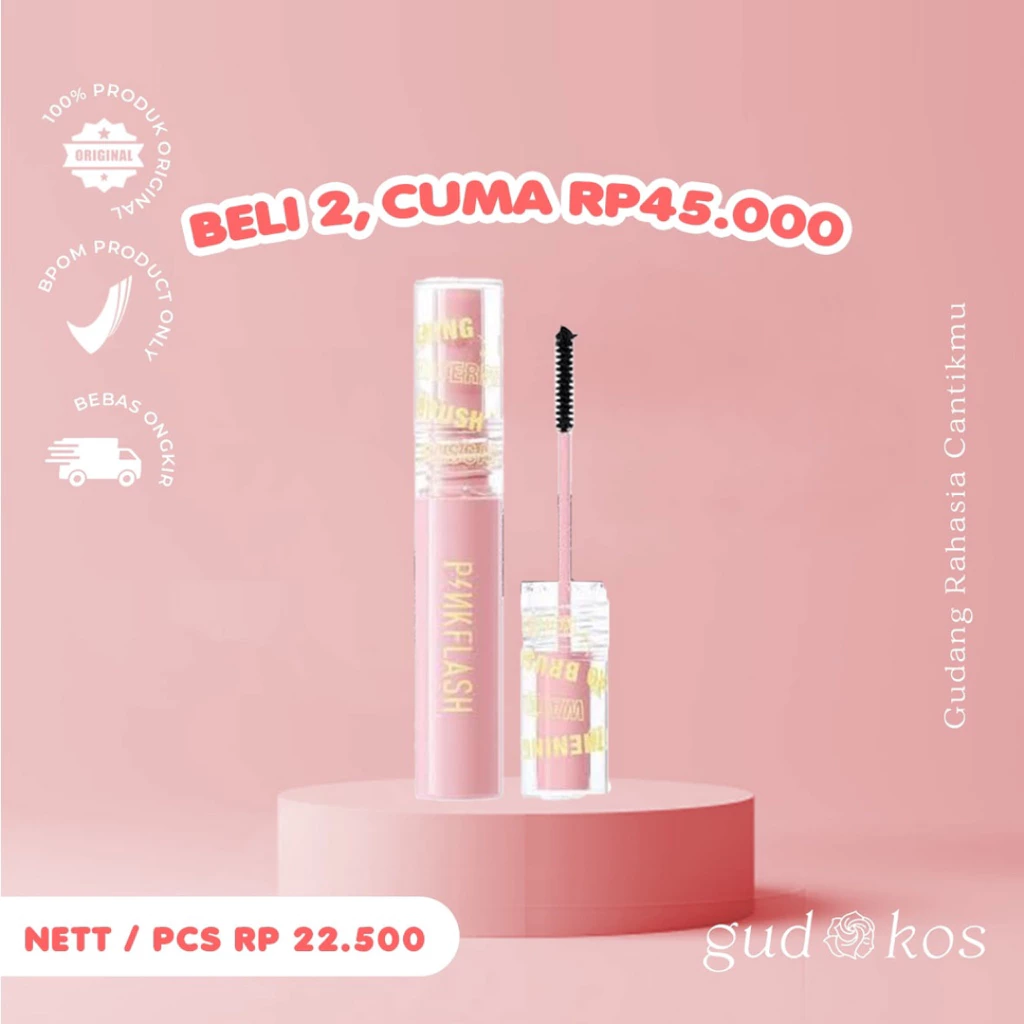 Gudkos PINKFLASH #OhMyWink Length Curled Mascara - Ultrathin Fibre Waterproof Eyelash Maskara