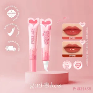 Gudkos PINKFLASH Hydrating Lip Gloss – Watery Glow & Smooth Lips