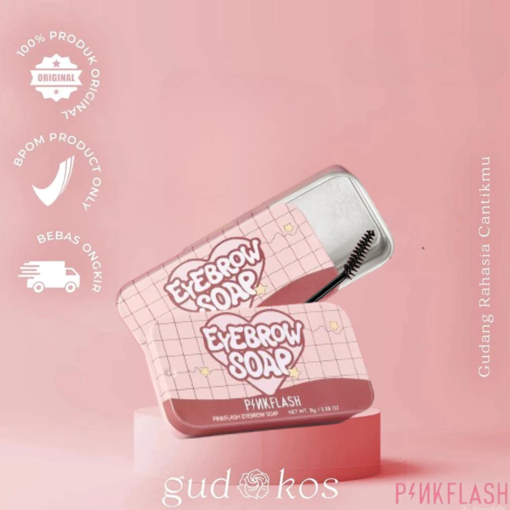 Gudkos PINKFLASH 3D Eyebrow Soap & Gel – Instant Shape, Long-lasting Hold for Perfect Brows