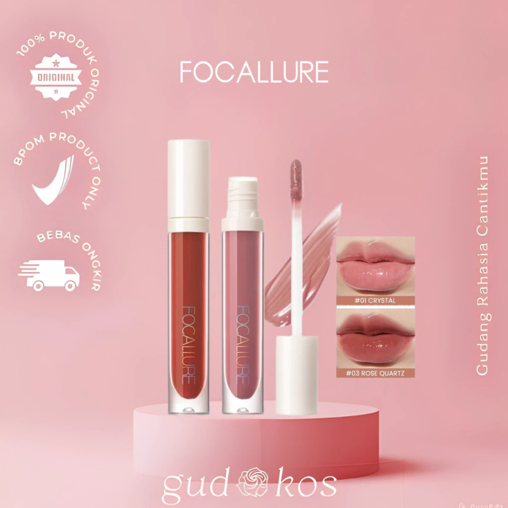 Gudkos FOCALLURE PLUMP HIGH SHINE LIP GLOW FA153