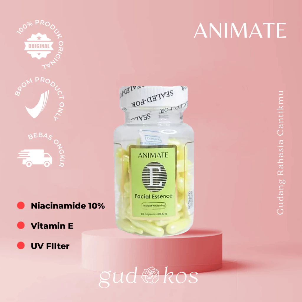 Gudkos [BPOM] ANIMATE Facial Essence Capsule / Glowing Serum Cerah