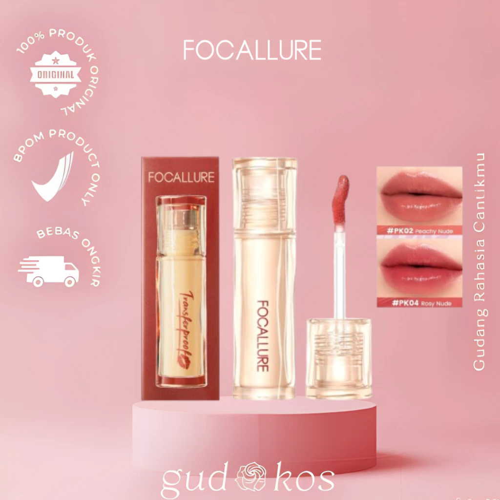 Gudkos FOCALLURE WATERY TRANSFERPROOF LIP CREAM FAL37