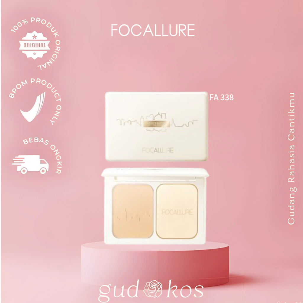 Gudkos FOCALLURE | ULTIMATE BLURRING SETTING POWDER BEDAK PADAT FA-338 ED2025