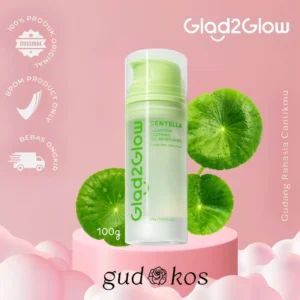 Gudkos Glad2Glow Centella Soothing Moisturizer Gel Cica Pelembab Wajah 100g | Mengontrol minyak Mengobati kulit berjerawat | Menjaga