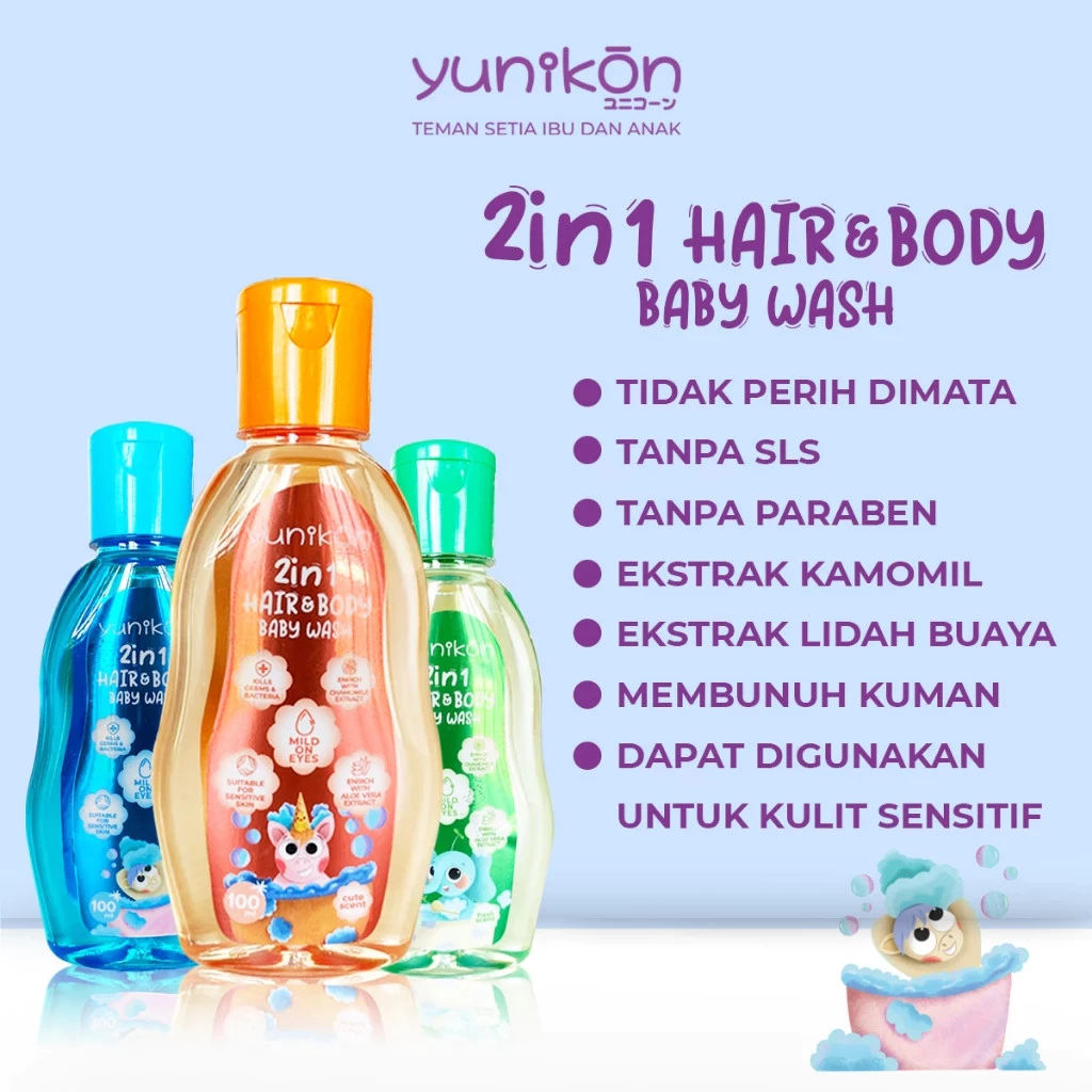Gudkos yunikon 2 IN 1 HAIR & BODY BABY WASH